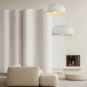 Suspension blanche style Smithfield pour séjour